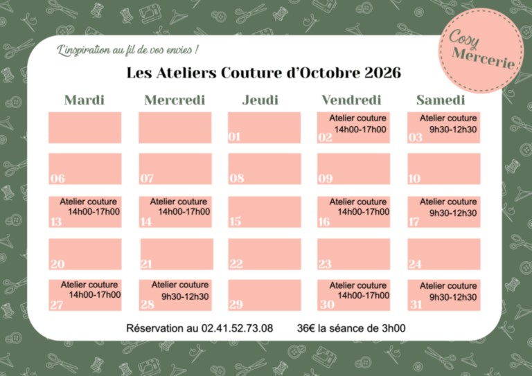 Ateliers octobre 2026