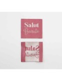 Etiquette Salut Beauté Rose Indien